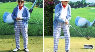 96 yaşındaki Rahmi Koç'un golf kombini dikkat çekti