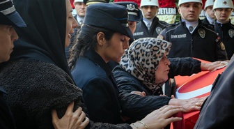 Şehit polis Türkoğlu son yolculuğuna uğurlandı