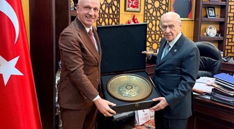 Cumhurbaşkanı Başdanışmanı Oktay Saral, MHP lideri Bahçeli'yi ziyaret etti
