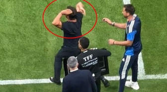 Emre Belözoğlu, Barış Alper Yılmaz'ın golünden sonra çıldırdı