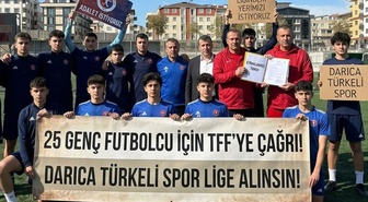 Darıca Türkeli Spor’dan TFF’ye tepki: 25 futbolcunun geleceği tehlikede
