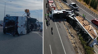 Manisa'da 11 kişinin öldüğü kazada otobüs ve tır şoförü tutuklandı
