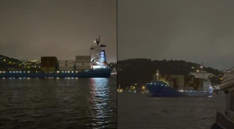 İstanbul Boğazı'nda korku dolu anlar! Arıza yapan 147 metrelik gemi kıyıya metreler kala durdu