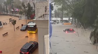 İstanbul yağmura teslim! Gün boyu devam eden yağışın bilançosu ağır oldu