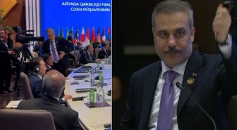 Azerbaycan'da tarihi protesto! Herzog kürsüye çıktı, Fidan dahil tüm salon çıktı