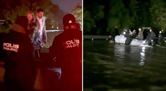 Selde mahsur kalmışlardı! Murat Boz ve Demet Özdemir'in kurtarılma anı kamerada