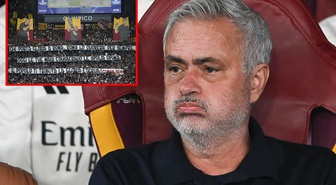 Roma taraftarları Mourinho için bunu yaptı! Sonrasında yaşananlar inanılmaz