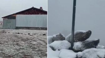 Kış erken geldi! Ankara'ya mevsimin ilk karı düştü