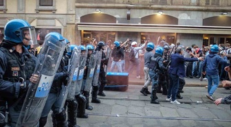 Avrupa'daki öfke İtalya'ya sıçradı! Milano'da Meloni karşıtı protesto çatışmaya dönüştü