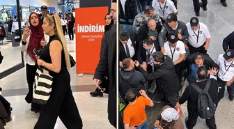 İstanbul'da alışveriş merkez karıştı! İsrail vatandaşı olan kadın protesto edildi