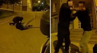 Kayseri'de hesap kavgası kask kamerasında! Kuryeyi ve araya giren annesini bıçakladı