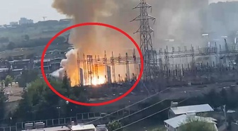 Diyarbakır'da ana trafo merkezi alev alev yandı! Patlamaların ardından kentin bir bölümü elektriksiz kaldı