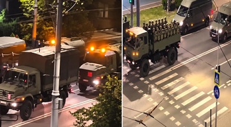 Protestoların devam ettiği Arnavutluk'ta askeri hareketlilik