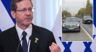 İsrail Cumhurbaşkanı Herzog'un Macaristan'daki konvoyuna bayrak takılmadı