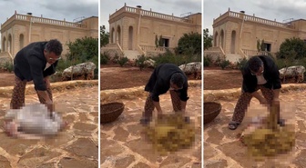 Midyeci Ahmet'in sakatat temizlediği görüntü infial yarattı