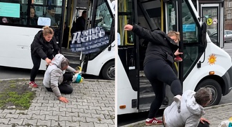 Küçük kıza taciz iddiası! Öfkeli kadın adamı tekme tokat dövdü
