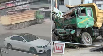 Pendik’te kamyonun eczaneye daldığı anlar kamerada! 7 kişi yaralandı