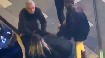 Bolu'da cadde ortasında kavga! Kadınlar birbirini yerde sürükledi