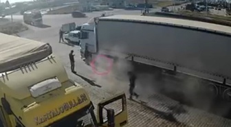 Konya'da sanayi sitesinde korku dolu anlar! Usta ölümden döndü