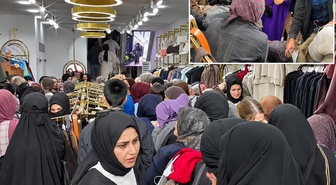 Sultangazi'de uygun fiyatlı kıyafet kampanyası nedeniyle izdiham yaşandı