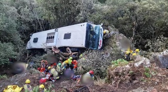 Barselona'da can pazarı! Yolcu otobüsü dere yatağına uçtu, 83 kişi yaralandı