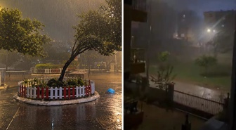 Antalya'yı yağış ve fırtına vurdu! Görüntüler korkunç