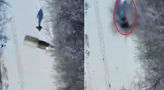 Yanı başında bomba patladı! Hiçbir şey olmamış gibi yürüdü