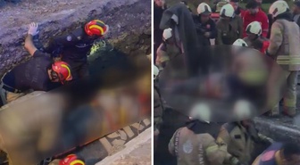 Bayrampaşa'da yol çöktü: Göçükte kalan işçi hayatını kaybetti