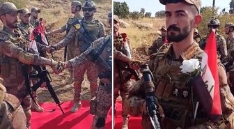Terör örgütü PKK Sincar'dan çekiliyor! Bölgeye yıllar sonra Irak bayrağı asıldı