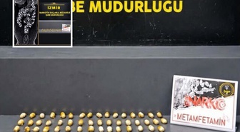 İzmir Adnan Menderes Havalimanı'nda kuryenin midesinden 47 kapsül metamfetamin çıktı