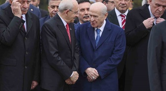 29 Ekim töreninde Bahçeli ile Kılıçdaroğlu yan yana! Uzun süre sohbet ettiler