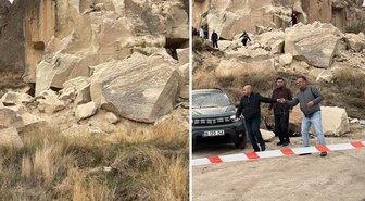 Kapadokya'daki peribacası faciasında can kaybı 3'e çıktı