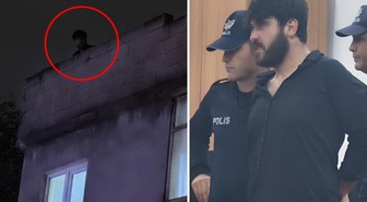 Annesi para vermeyince bıçakla rehin aldı! Özel harekat gelince çatıya çıktı