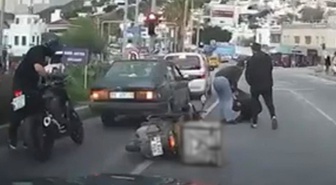 Kuryeyi yol ortasında dövdüler! Faturası tam 360 bin TL