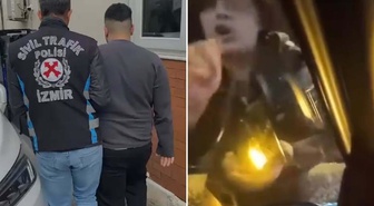 İzmir'de trafikte başka aracı kovalayıp araçtan indiler! Sürücüye 186 bin, yolcuya 180 bin lira ceza