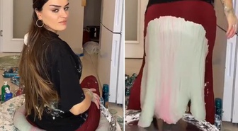 Slime akımı raydan çıktı! Canlı yayındaki görüntülere yorum yağdı