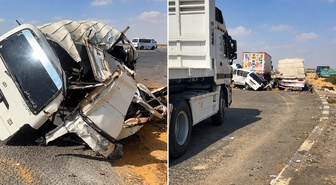 Mısır'da korkunç kaza! Minibüs ile tır çarpıştı: 10 ölü, 24 yaralı