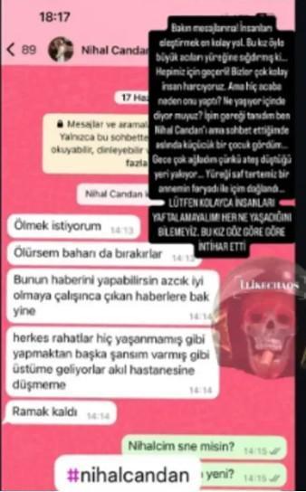 Nihal Candan'ın ölmeden önceki mesajları ortaya çıktı