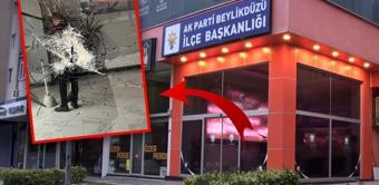 Beylikdüzü'nde AK Parti binasına kaldırım taşıyla saldırı