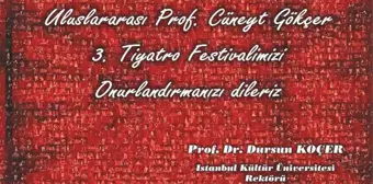 Uluslararası Cüneyt Gökçer 3. Tiyatro Festivali Gerçekleşiyor