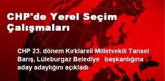 CHP'de Yerel Seçim Çalışmaları