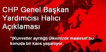 CHP Genel Başkan Yardımcısı Halıcı Açıklaması