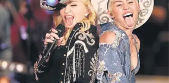 Madonna'nın Kanatları Miley'yi Sardı