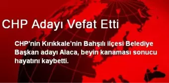 CHP Adayı Vefat Etti