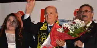 Devlet Bahçeli Keşan'da Gece Mitingi Yaptı