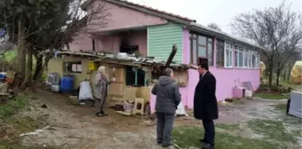 Başkan Yurdakul'dan Evi Yanan Aileye Ziyaret