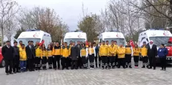 Karaman'da 4 Yeni Ambulans Hizmete Girdi