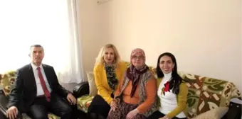 Kaymakam Sırmalı Şehit Ailelerini Ziyaret Etti