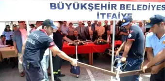 İtfaiyede Tatbikatlı Bayramlaşma