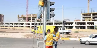 Mahabad Bulvarı'nda Sinyalizasyon Çalışması